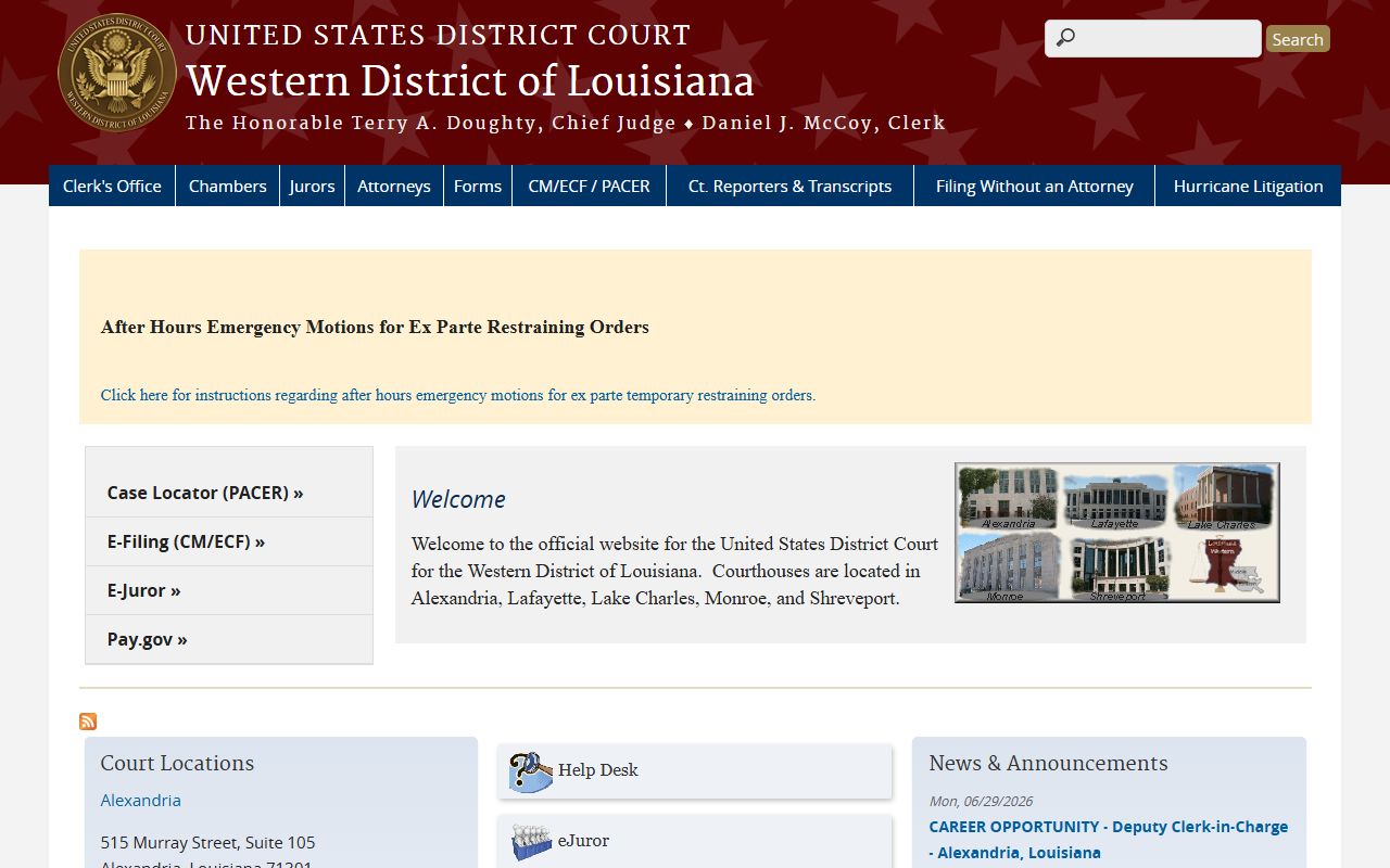 Natchitoches Parish criminal court records Western District of Louisiana source