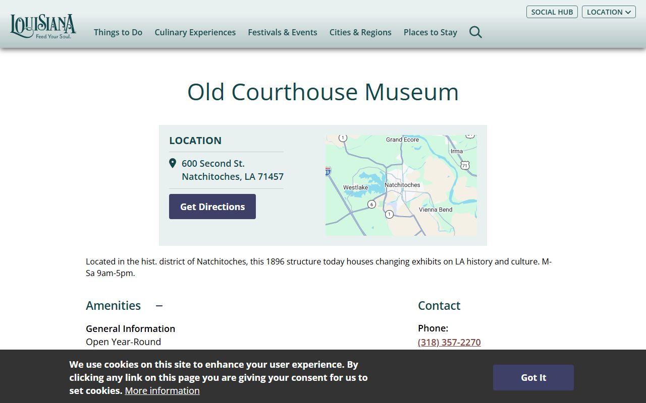 Natchitoches Parish District Court Old Courthouse Museum source