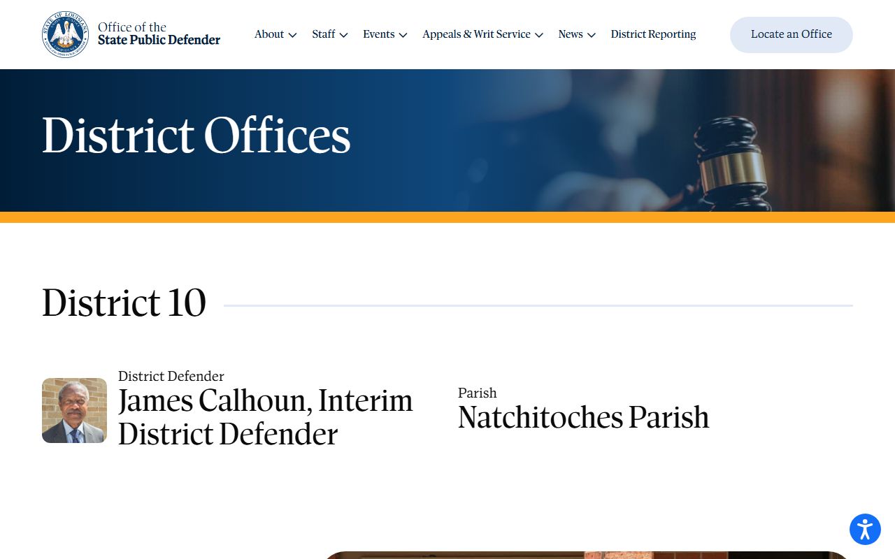 Natchitoches Parish District Court public defender District 10 source